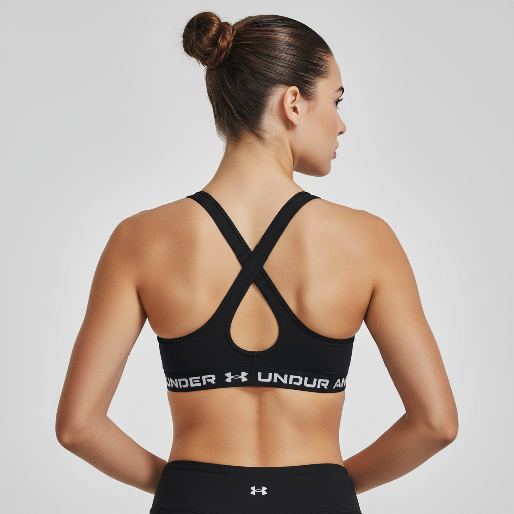Under Armour Crossback Mid indossato - modella vista posteriore
