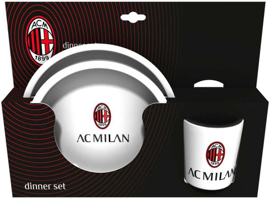 AC MILAN Set piatti + bicchiere Milan MILSET3