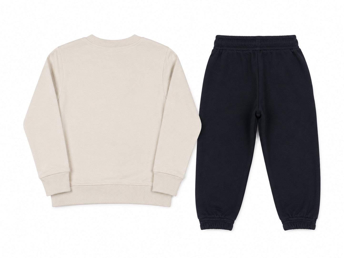 New Balance Linear Crew & FT Small Logo Jogger Set LAKG0497I-LIN | Completo Neonato/a | Linen