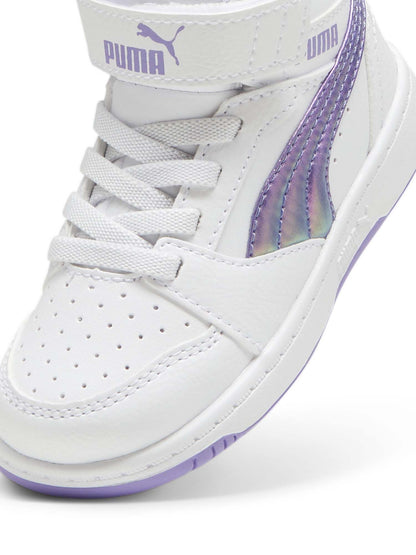 PUMA REBOUND V6 MID BOUNCY SKY AC+ INF PUMA BLACK-LAVENDER ALERT-MAUVED OUT 398727-01