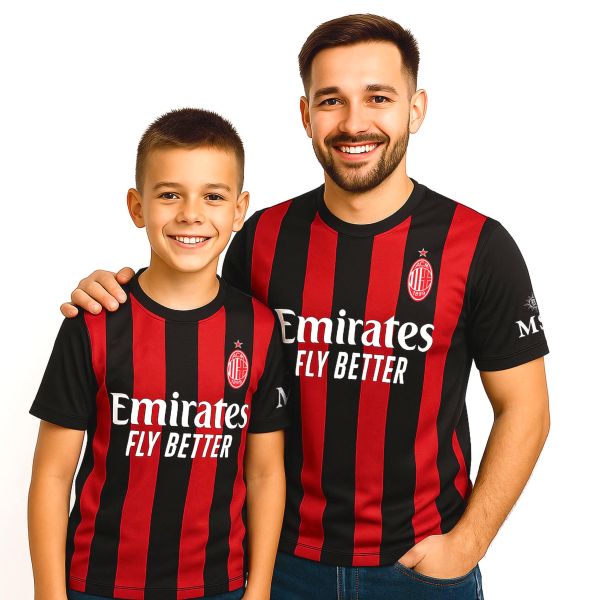 AC MILAN Maglia Calcio Milan AC 25/26 ufficiale MI0126