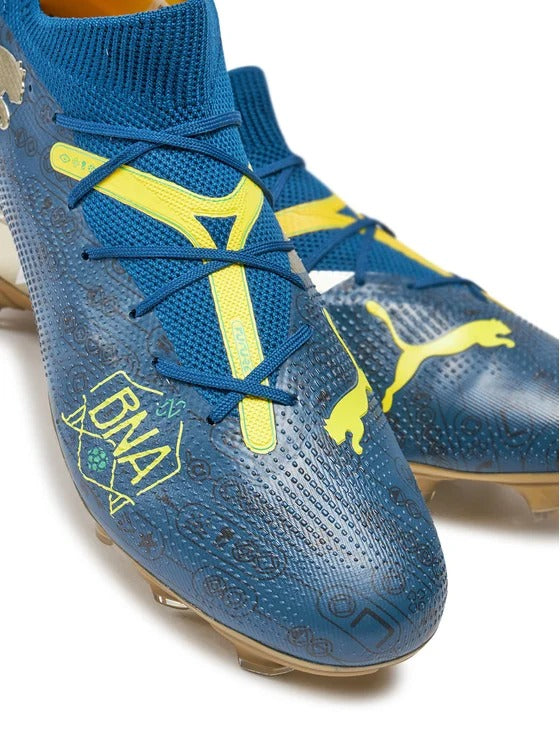 PUMA FUTURE 7 MATCH BNA FG/AG SAILING BLUE-MARINE BLUE-PELÉ YELLOW-GRASSY GREEN-GOLD 108081-01