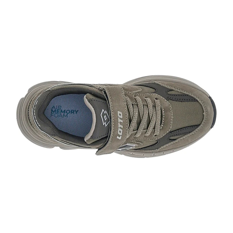 Lotto Boston AMF SUE INF S Sneakers Bambino Primi Passi in Nabuk Verde Dark Olive Grape Leaf Taglie 24-26 223863-EX7