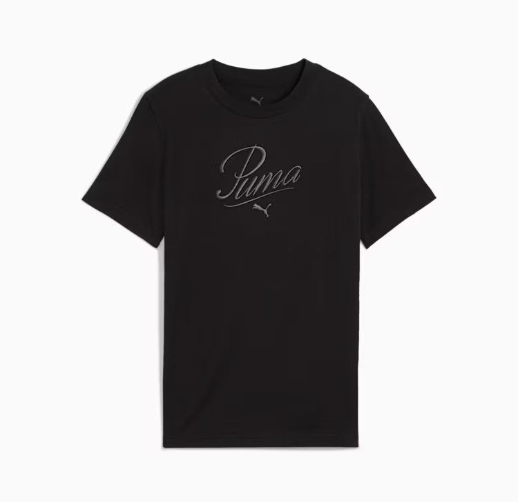 PUMA ESS SCRIPT TEE G BLACK 685805-01