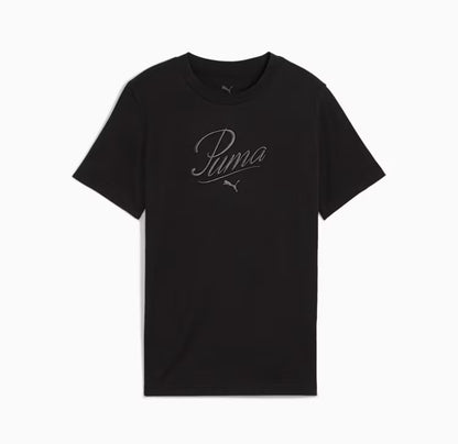 PUMA ESS SCRIPT TEE G BLACK 685805-01