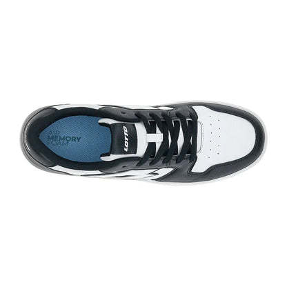 Lotto Cavaliers AMF – Sneaker Uomo Court in Ecopelle | Bianco/Nero