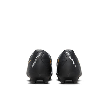 NIKE NIK PHANTOM GX II ACADEMY FG/MG WHITE/BLACK-MTLC GOLD COIN FD6723-100