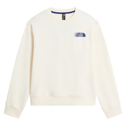 THE NORTH FACE NTF W RETRO TRAIL RELAXED CREW- GRAPHIC WHITE DUNE NF0A8JAUQLI1