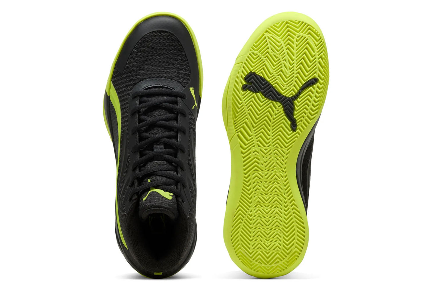 PUMA COURT PRO PUMA BLACK-ELECTRIC LIME 310829-03