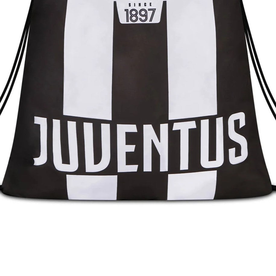 Juventus Sacca Easy Zaino a Sacca Ufficiale Juventus FC in Poliestere Bianco Nero per Sport Palestra Calcio e Scuola Idea Regalo Tifosi 30B602610