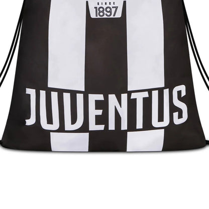 Juventus Sacca Easy Zaino a Sacca Ufficiale Juventus FC in Poliestere Bianco Nero per Sport Palestra Calcio e Scuola Idea Regalo Tifosi 30B602610