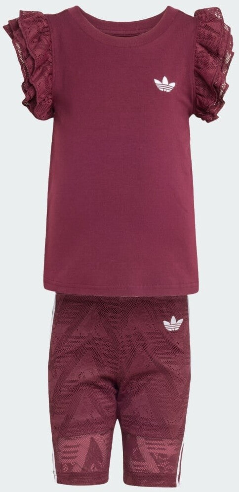 ADIDAS AOR C SHORT TEE SET MAROON KC6796