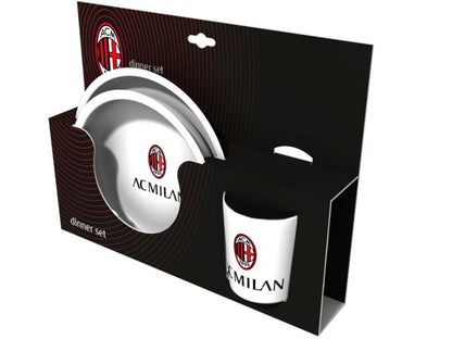 AC MILAN Set piatti + bicchiere Milan MILSET3