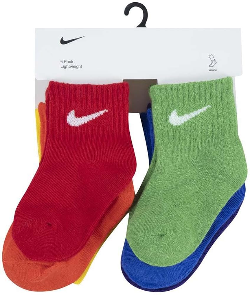 NIKE NHN SWOOSH 6PK INFANT ANKLE SO MULTI NN0641-E69