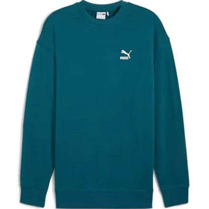 PUMA BETTER CLASSICS RELAXED CREW TR COLD GREEN 624244-75