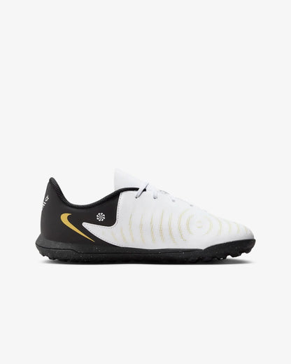NIKE PHANTOM GX II CLUB TF WHITE/BLACK-MTLC GOLD COIN FJ2604-100