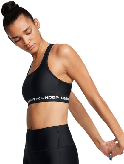 UNDER ARMOUR CROSSBACK MID BRA BLACK 1361034-006