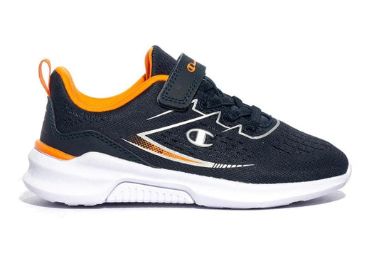 CHAMPION NIMBLE B PS LOW CUT SHOE NNY/ORANGE/SILVER S32746-BS504