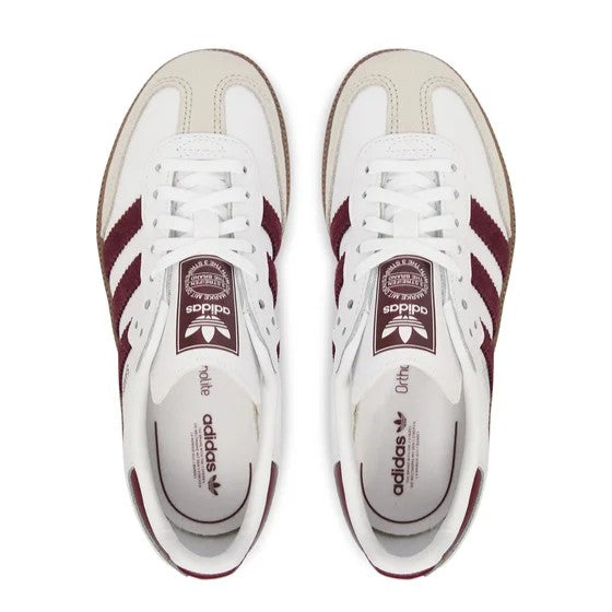 Adidas Samba OG C KZ8682 – Bianco/Maroon