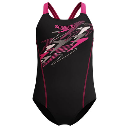 speedo ECO Medley Logo Medalist Swimsuit Girls 8-13458003