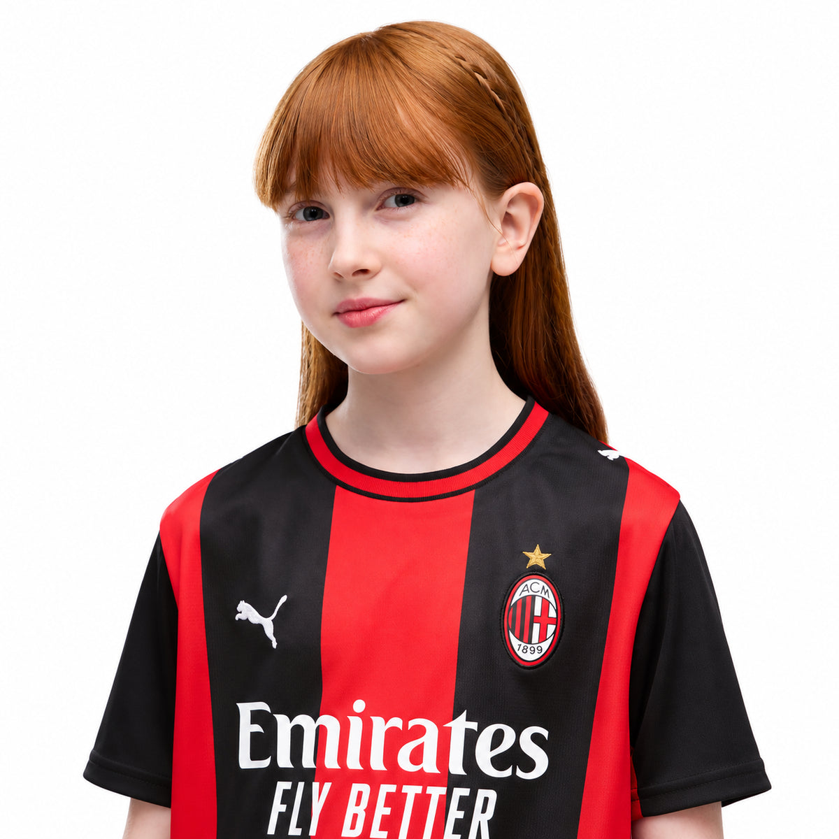Puma Maglia Milan Home Junior 26/27 784124-01 – Rosso/Nero