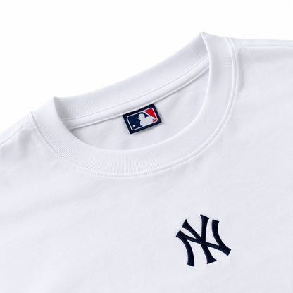 New Era New York Yankees MLB League T-Shirt Oversize Uomo Maglietta Manica Corta in Cotone Bianco White S-XL 60675748