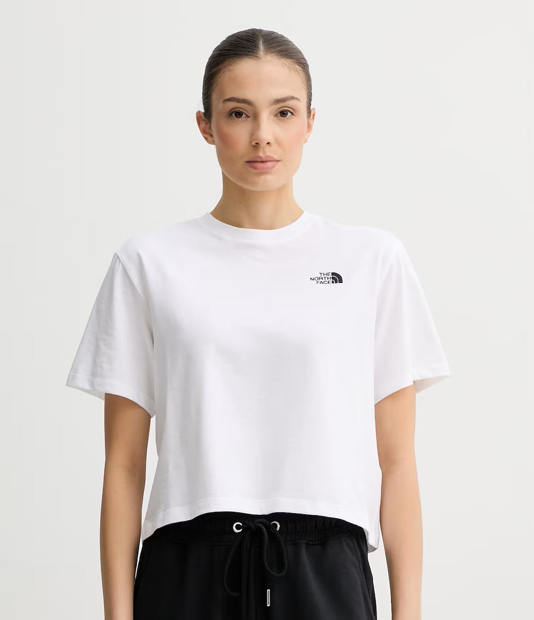 The North Face W Evolution Dome Crop SS Tee White