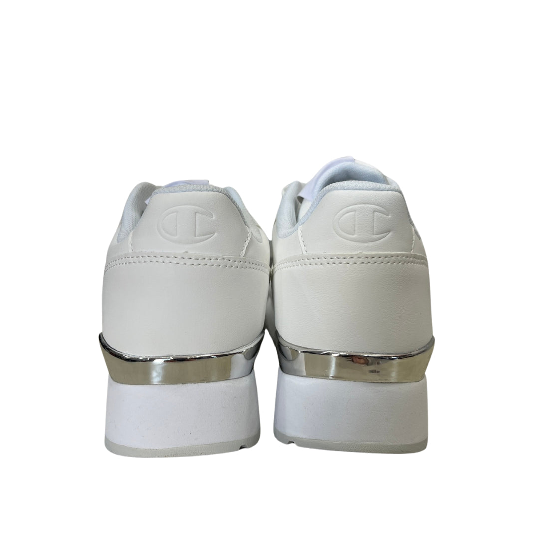 CHAMPION RR CHAMP PLAT VIRTUE LOW CUT SHOE WHT/SIL S11749-WW005