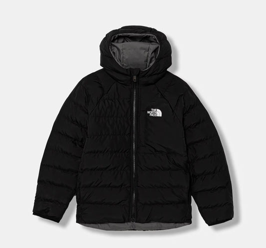 THE NORTH FACE B REVERSIBLE PERRITO HOODED JACKET TNF BLACK/SMOKED PEARL NF0A88TWWOO1