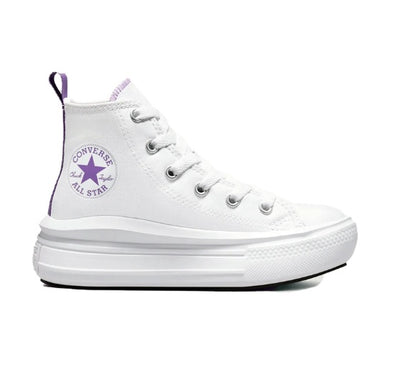 CONVERSE CTAS MOVE HI WHITE/PIXEL PURPLE/WHITE A03669C