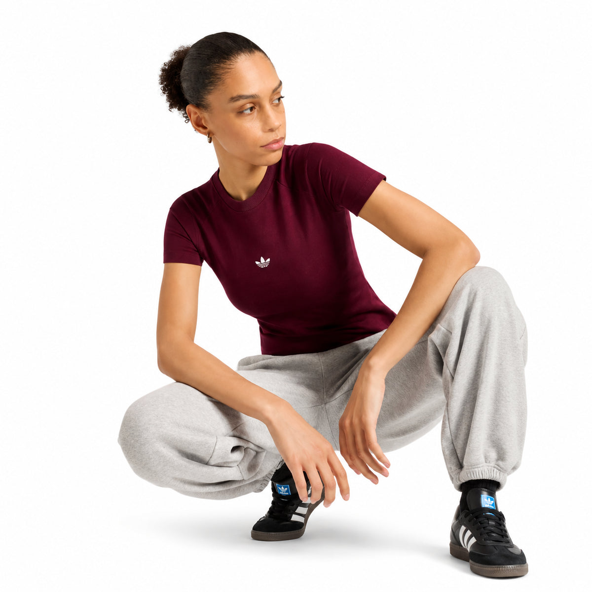 Adidas Aor Ess Slim Tee KR3593 – Borgogna