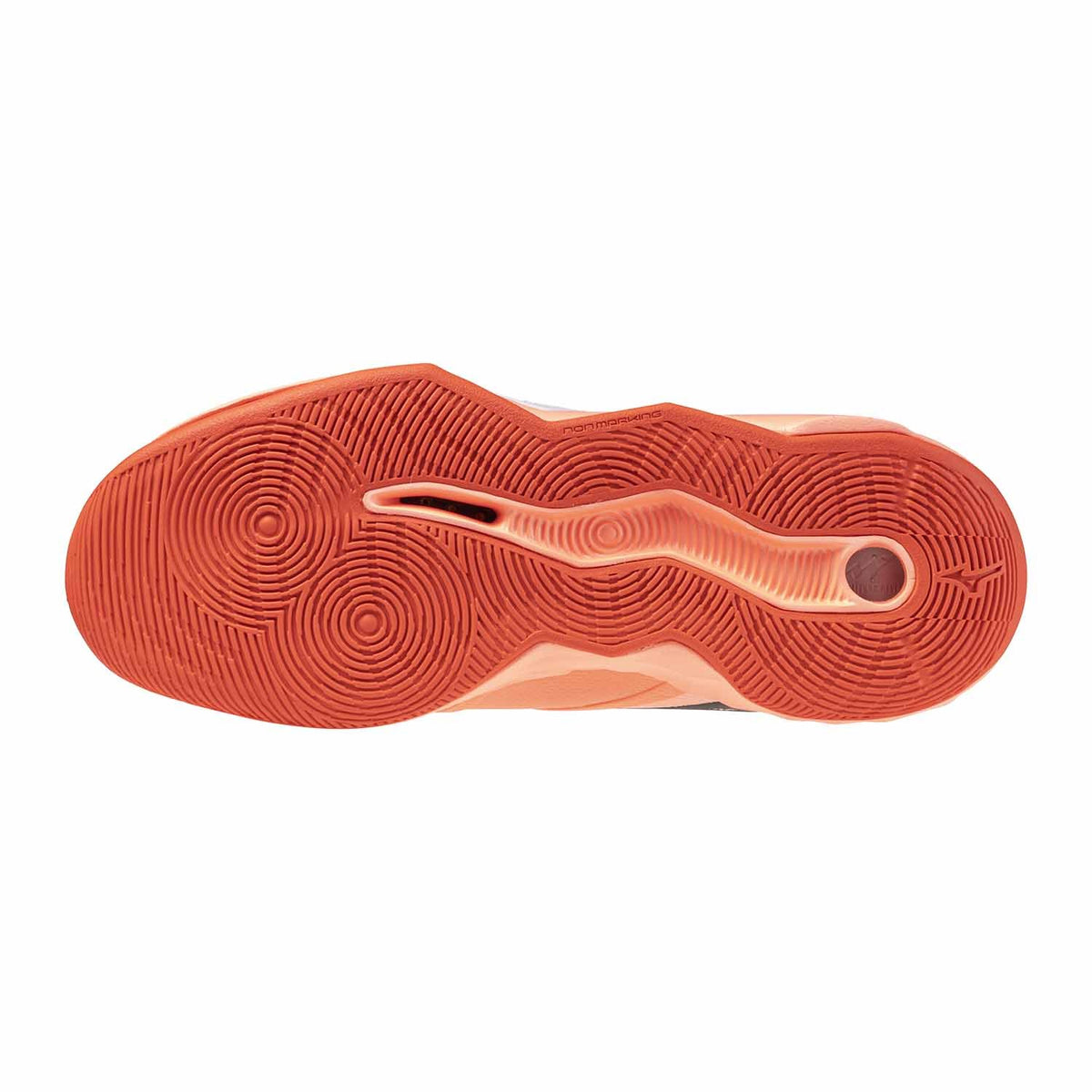 Mizuno Wave Momentum Pro – Scarpe da pallavolo unisex corallo in ecopelle e mesh – V1GA254080