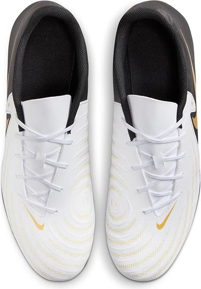 NIKE PHANTOM GX II CLUB FG/MG WHITE/BLACK-MTLC GOLD COIN FJ2557-100