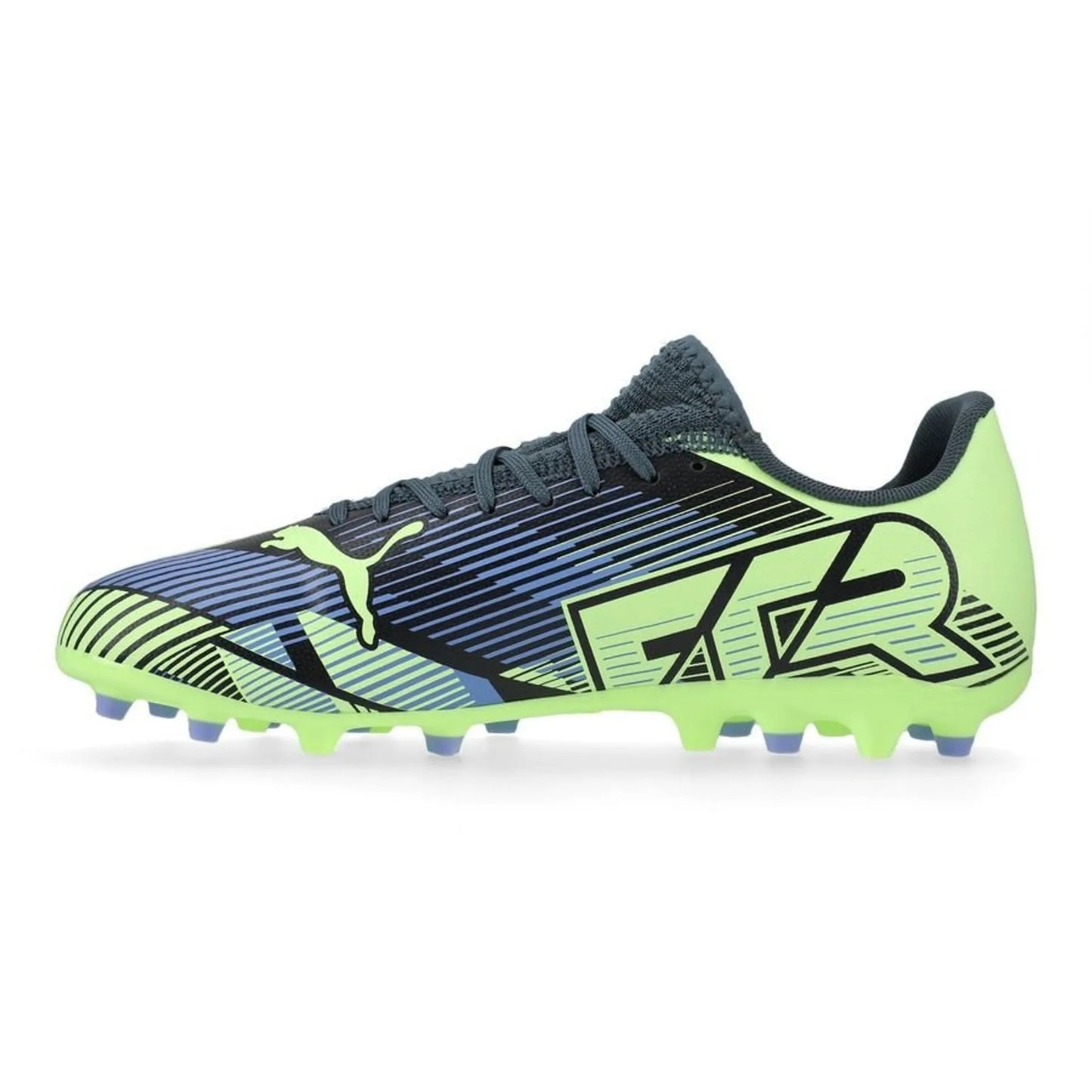 PUMA FUTURE 7 PLAY MG JR GRAY SKIES-ELEKTRO PURPLE-FIZZY APPLE-PUMA WHITE 108019-03