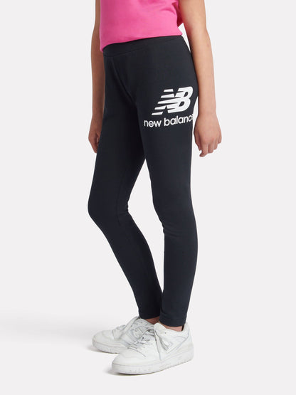 New Balance NB Stacked Logo Leggings LAKG0012-BK | Bambina | Nero