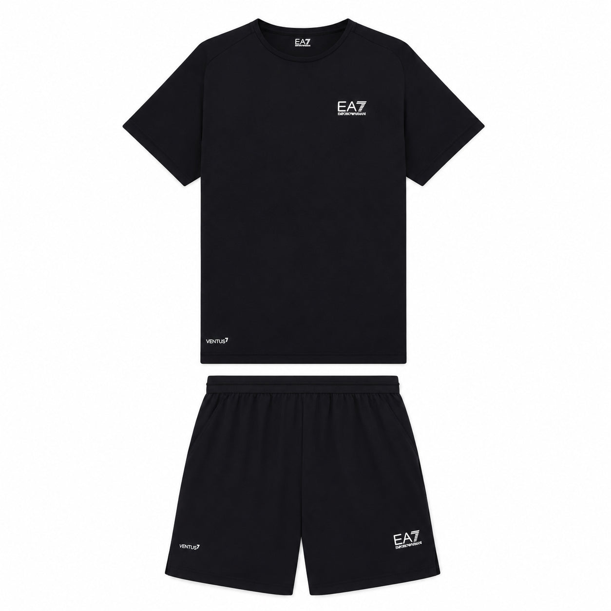 EA7 Emporio Armani Completo Maglia e Pantaloncino 8NPV03-1200 | Uomo | Nero