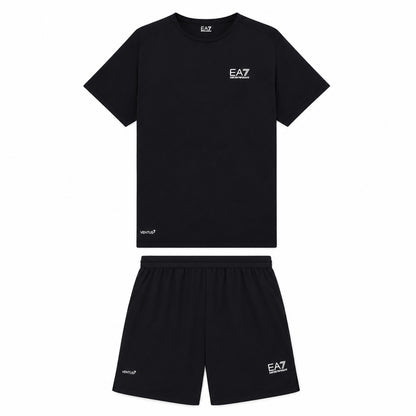 EA7 Emporio Armani Completo Maglia e Pantaloncino 8NPV03-1200 | Uomo | Nero