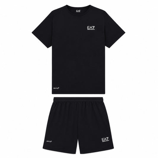 EA7 Emporio Armani Completo Maglia e Pantaloncino 8NPV03-1200 | Uomo | Nero