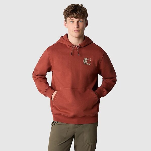THE NORTH FACE NTF M OUTDOOR GRAPHIC HOODIE BRANDY BROWN NF0A8522UBC1