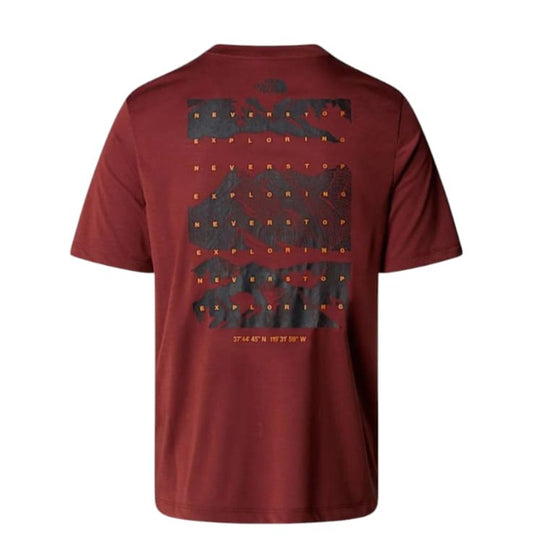 THE NORTH FACE M FOUNDATION MOUNTAINS FACES TEE SUMAC NF0A8BQW0VO1