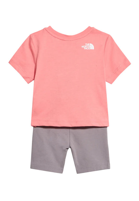 THE NORTH FACE KID BUBBLE LOGO REG LEGGING SET CORAL CRUSH/TRANSCENDEN NF0A8G1KMAO1