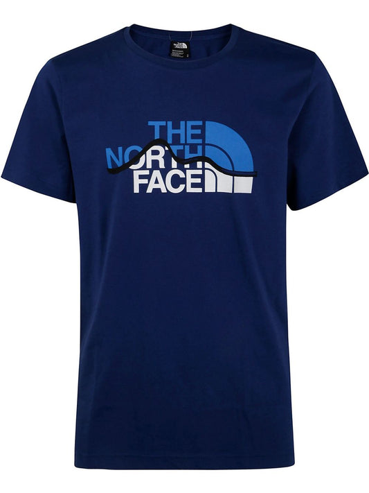 THE NORTH FACE M SS MOUNTAIN LINE TEE ESTATE BLUE NF0A87NTD1R1