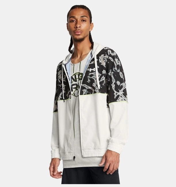 UNDER ARMOUR BASELINE PRTD WOVEN JACKET 1387573-114