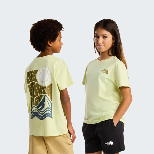 THE NORTH FACE TEEN VOYAGE RELAXED SHORT SLEEVE TEE LEMON MIST NF0A8G21G6O1