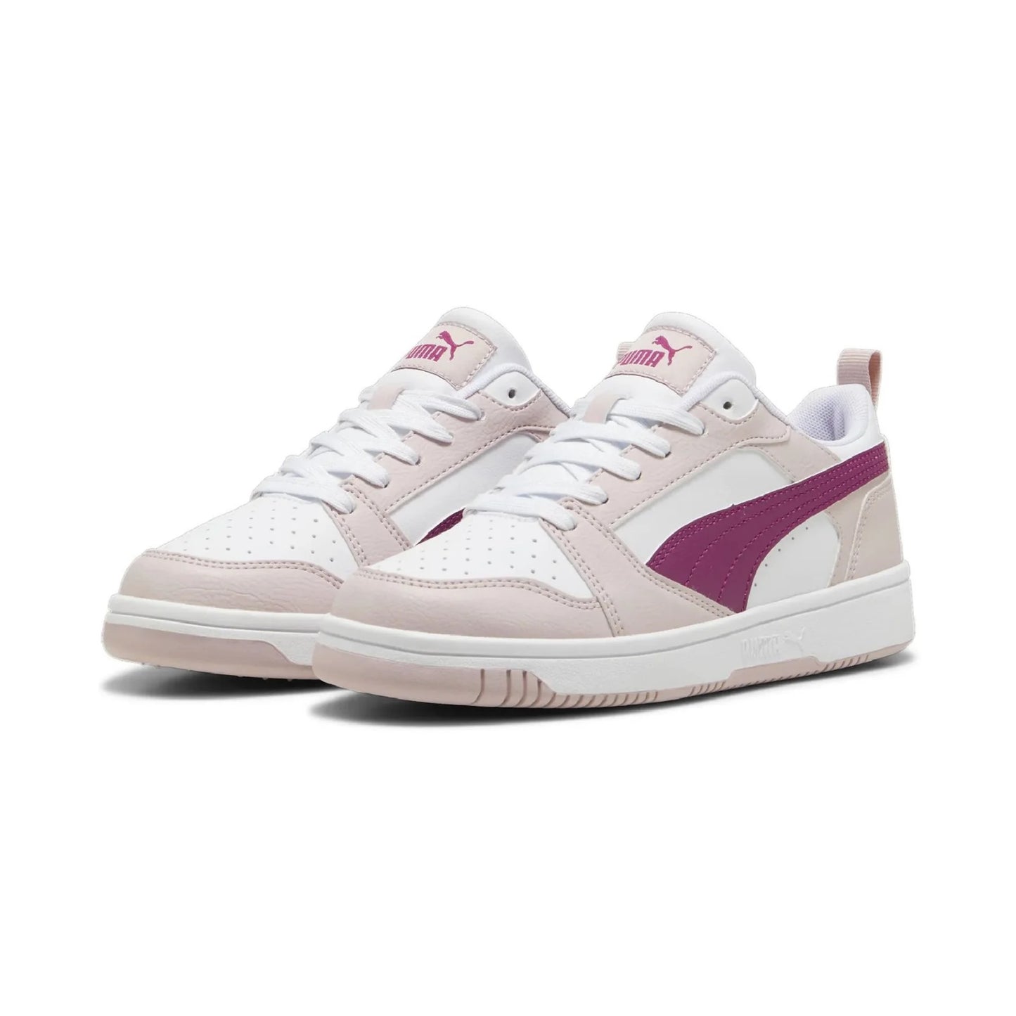 PUMA REBOUND V6 LO JR MAUVE MIST-MAGENTA GLEAM-PUMA WHITE 393833-14