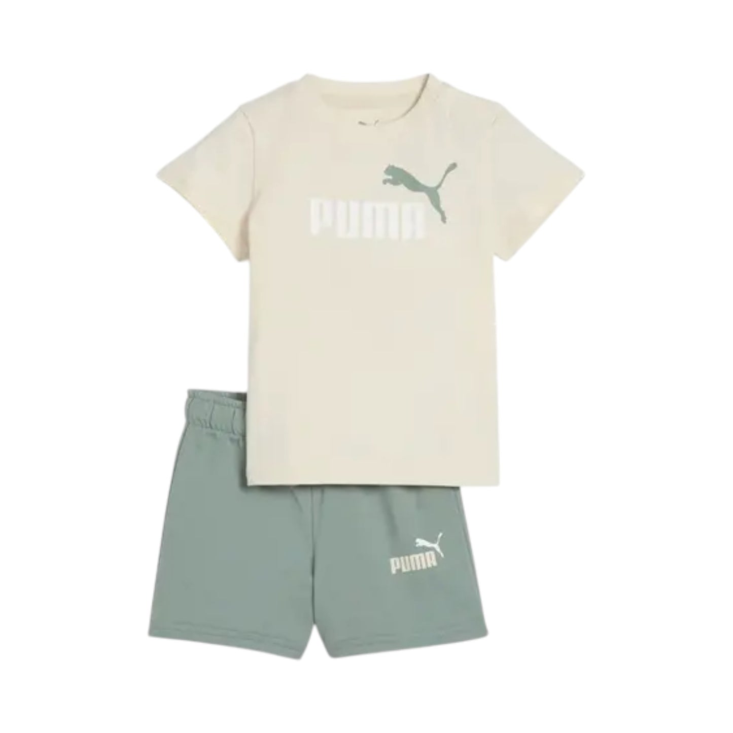 PUMA MINICATS ESS TEE AND SHORTS SET INF WHITE 686285-87