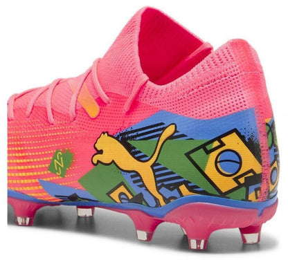 PUMA FUTURE 7 MATCH NJR FG/AG SUNSET GLOW-BLACK-SUN STREAM-GREEN-BLUEMAZI 107840-01