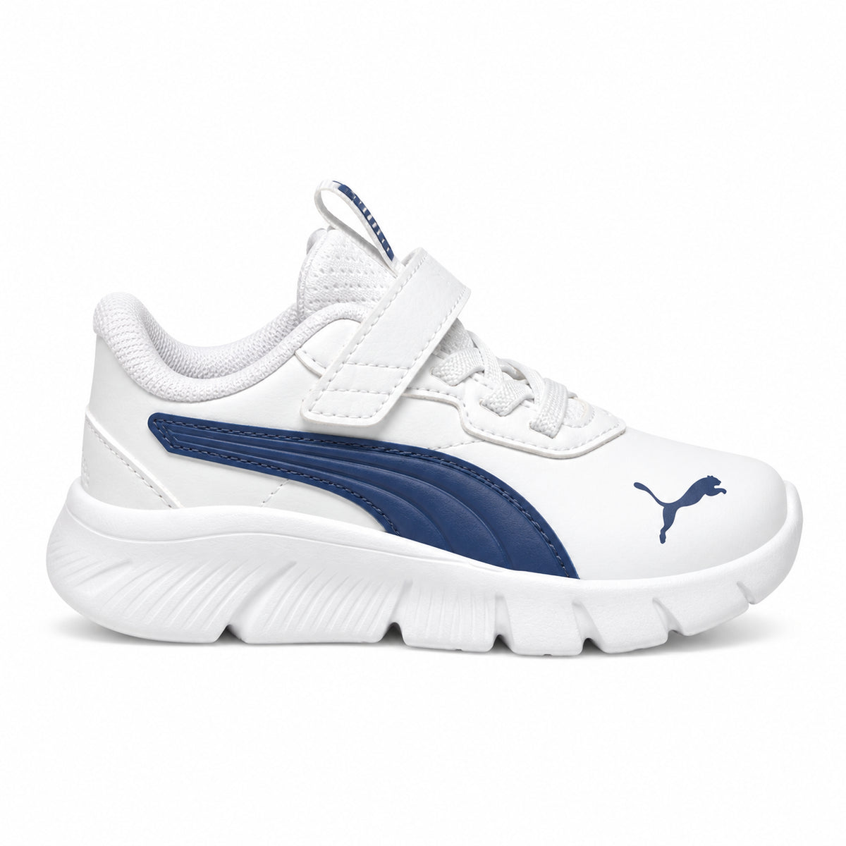 PUMA FlexFocus Modern SL 312645-04 – Bianco/Blu Intenso | Sneakers unisex bambino in mesh, scarpe per outfit casual sportivi e tempo libero quotidiano