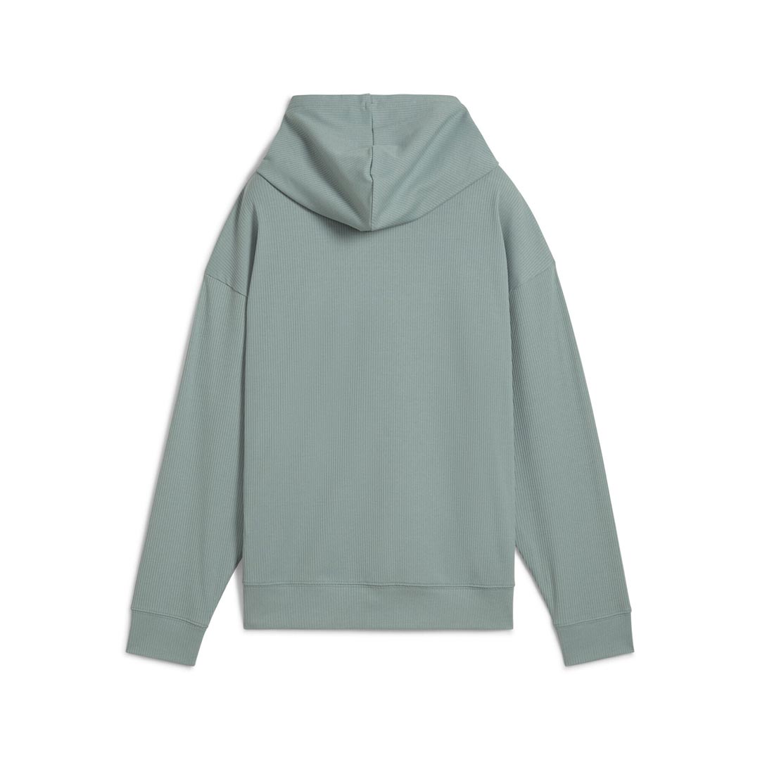 PUMA ESS ELEVATED COMFORT RIB HOODIE GREEN 685023-30