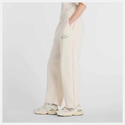 NEW BALANCE NEW LINEAR HERITAGE FLEECE BARREL LEG PANT - PERMAFROST WP53500PEF